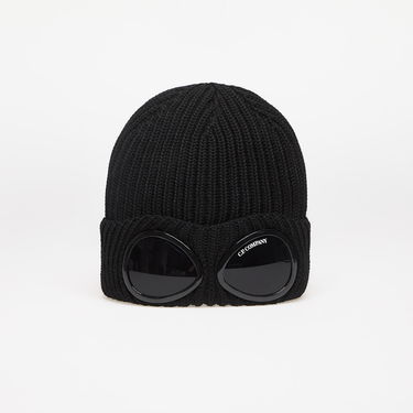 Шапка C.P. Company Merino Wool Goggle Beanie Black Universal Черно | 17CMAC122A005509A-999, 0