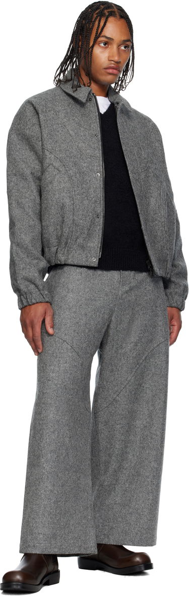 Яке sage NATION SAGE NATION Jiji Wool Jacket Сиво | S052 JIJI JACKET WOOL MARL GRE, 3