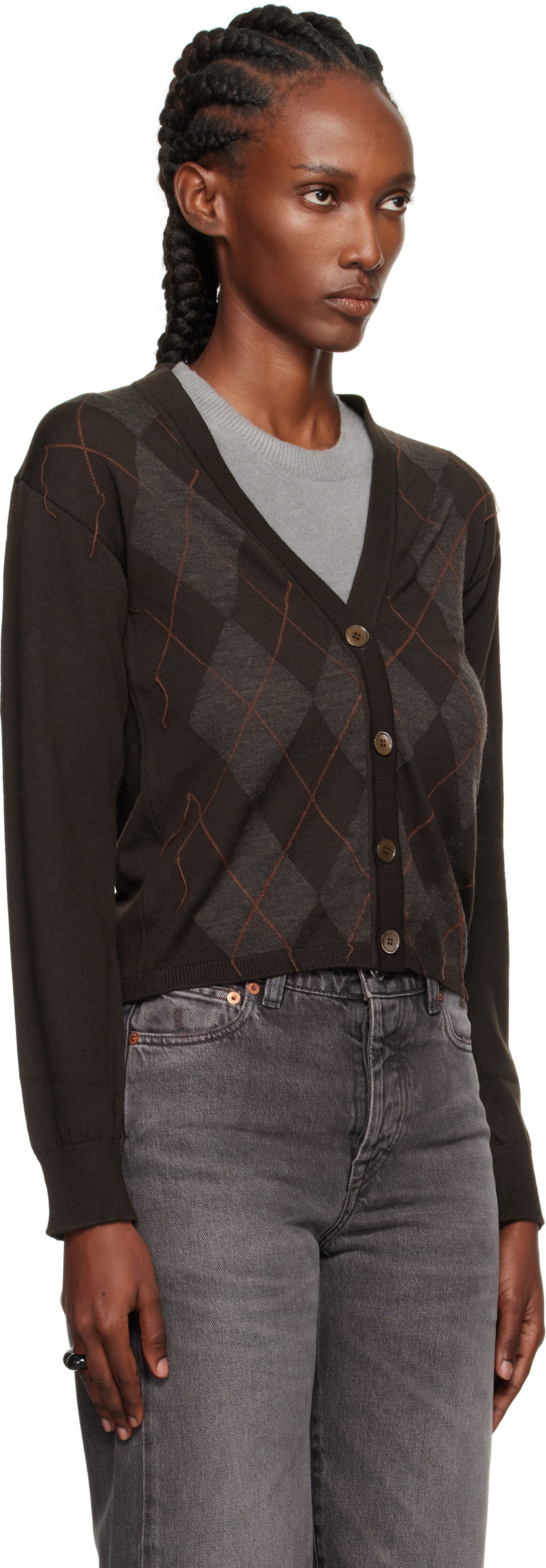 Пуловер OUR LEGACY Our Legacy Ivy Cardigan Кафяво | W4253IP, 1