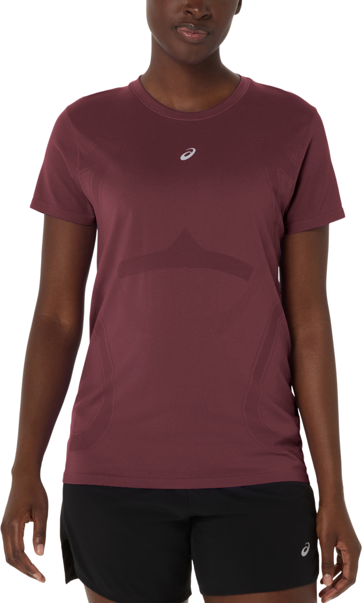 Тениска Asics Asics Road Seamless Short Sleeve Running T-Shirt Бургунди | 2012d292-600, 0
