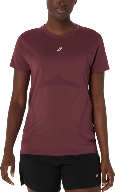Тениска Asics Asics Road Seamless Short Sleeve Running T-Shirt Бургунди | 2012d292-600, 0