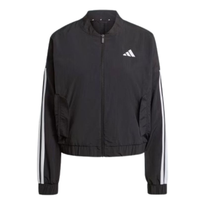 Яке бомбър adidas Originals Essentials 3-Stripes Lifestyle Bomber Jacket Черно | JD5317