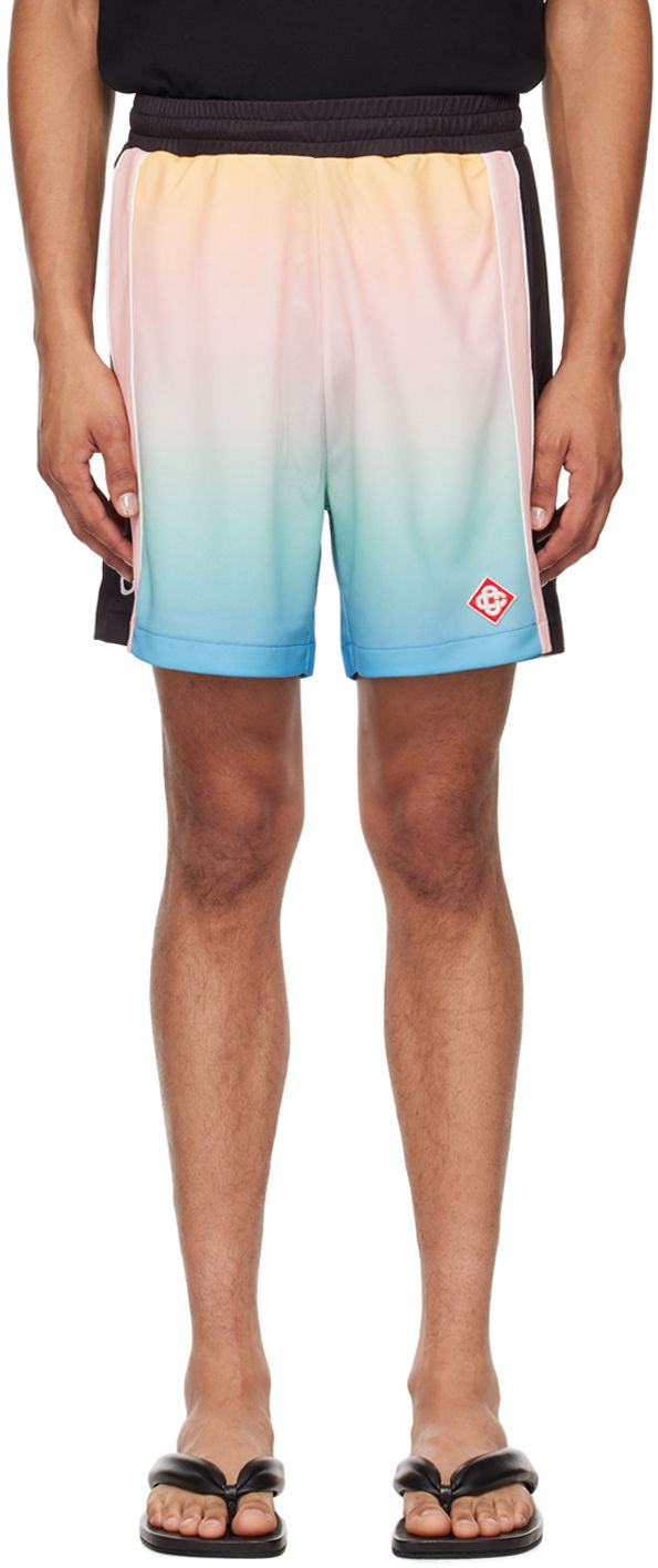 Къси панталони Casablanca Pastel Gradient Athletic Shorts Синьо | MPF24-JTR-178-01, 0
