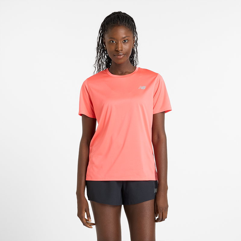 Тениска New Balance Women's Short Sleeve Running T-Shirt Розово | NBWT41222DTR, 0