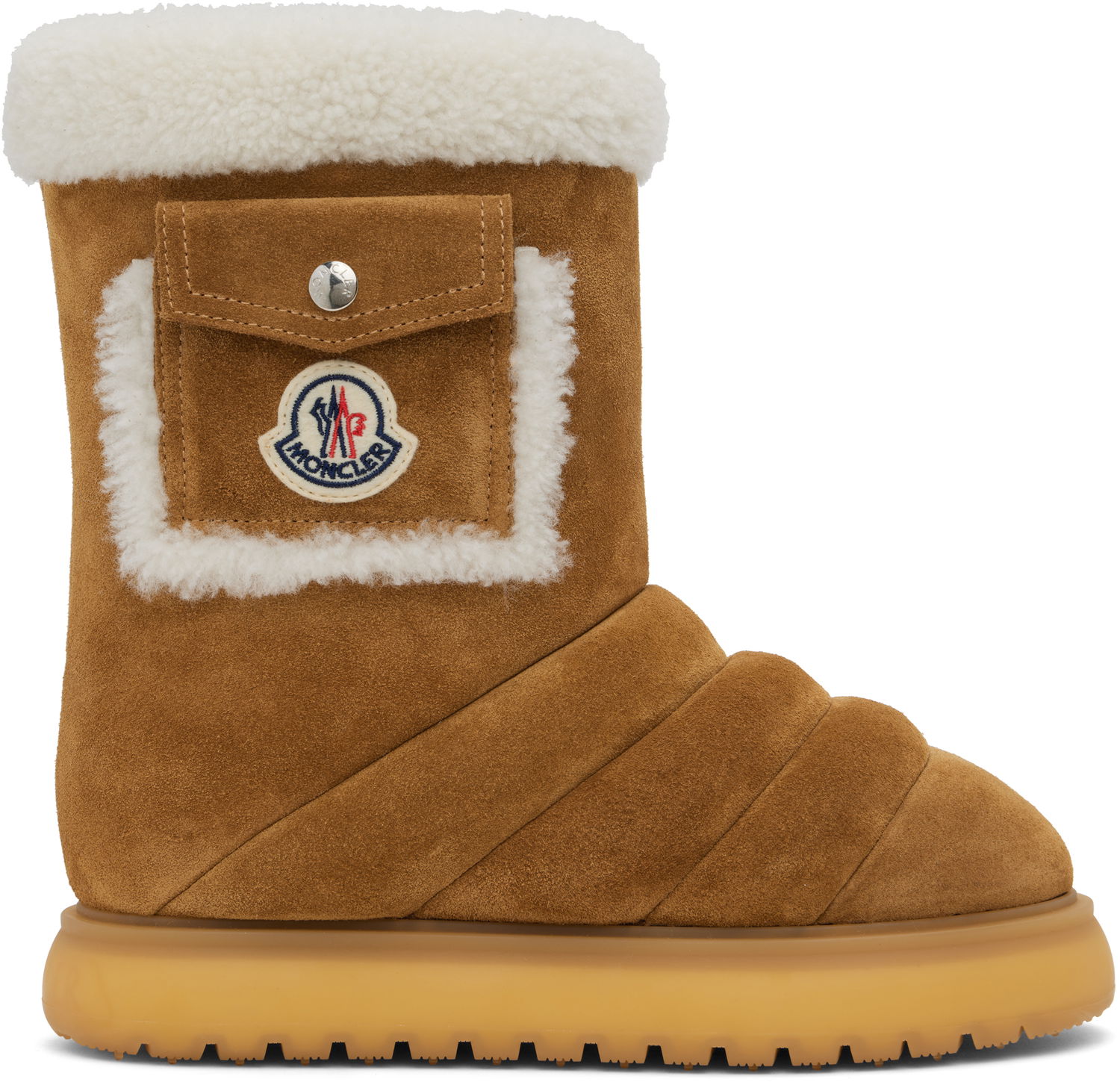Кецове и обувки Moncler Gaia Pocket Mid Snow Boots Кафяво | J209B4H00070M4299, 0