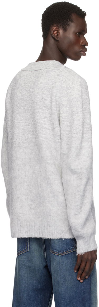 Пуловер Helmut Lang Helmut Lang Brushed Polo Сиво | O06HM796, 2
