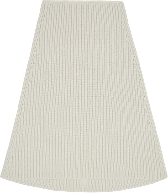 Rick Owens Concordians Ribbed Knit A-line Skirt