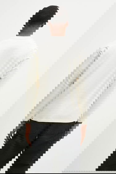 Тениска Carhartt WIP Long-Sleeve American Script T-Shirt Бежово | I029955.05XX, 2