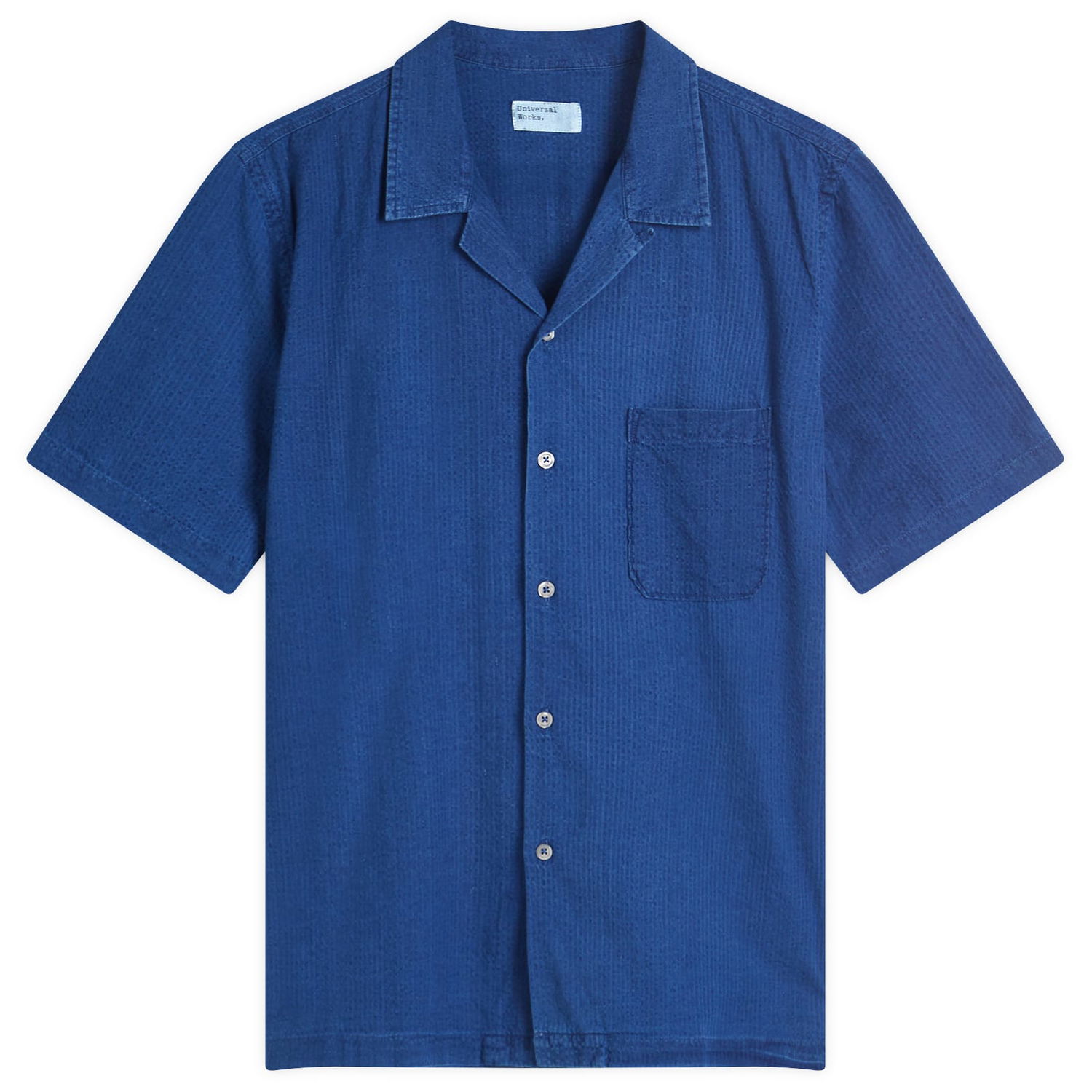 Риза Universal Works Universal Works Seersucker Road Shirt, Size Large Синьо | 32562-WSI, 1