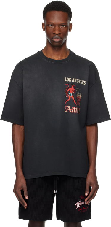Тениска AMIRI AMIRI Crystal Sinners T-Shirt Черно | AMJYTE1212, 0