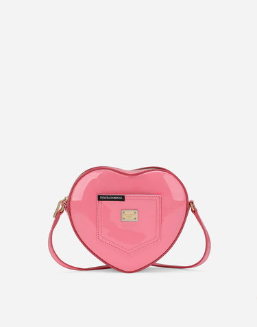 Дамска чанта Dolce & Gabbana Dolce & Gabbana Dg Girlie Heart Patent Leather Shoulder Bag Розово | EB0248A147180424, 0