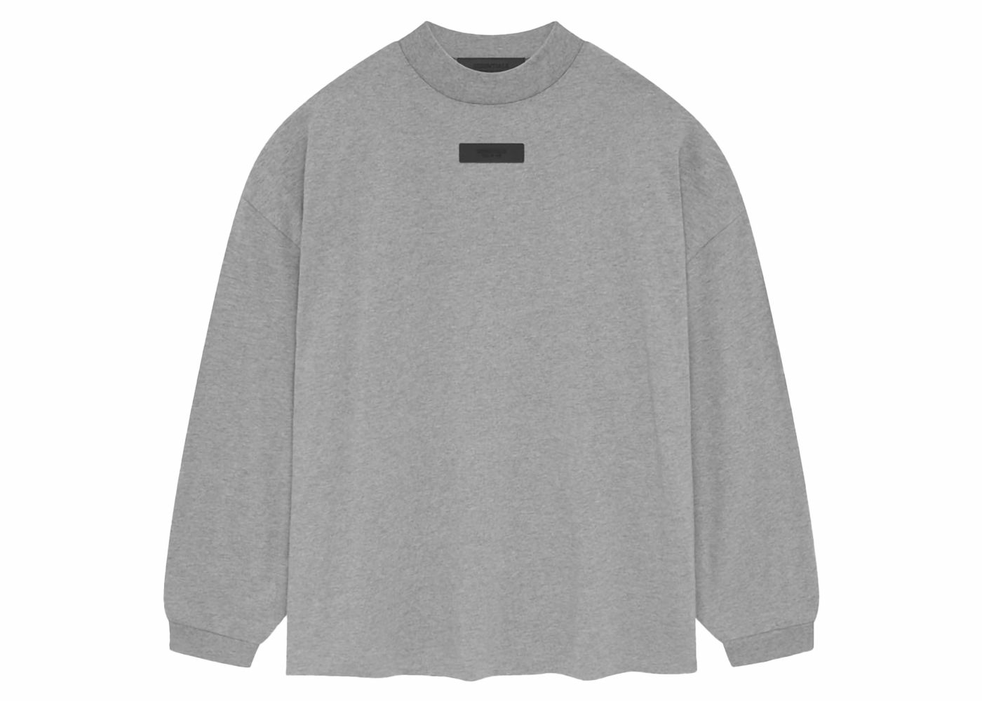 Тениска Fear of God Essentials L/S Tee Dark Heather Oatmeal Сиво | 125SP244203F, 0