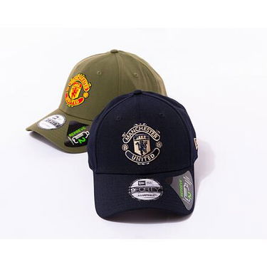 Шапка с козирка New Era 9FORTY Seasonal Pop Manchester United FC Navy / Stone One Size Черно | 60432038, 2