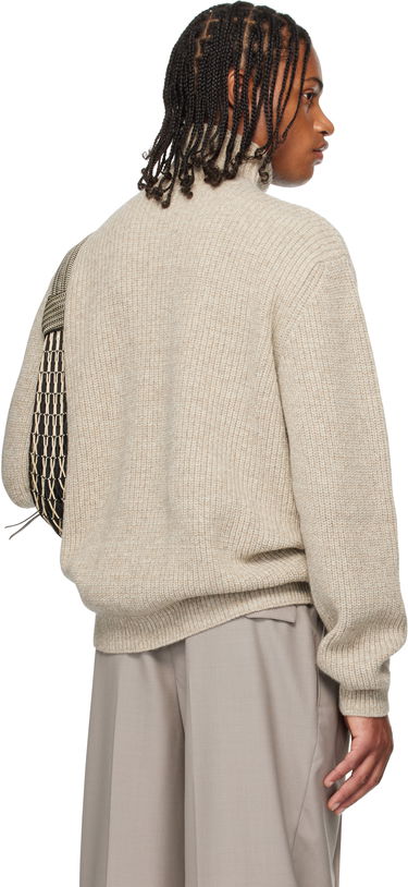 Пуловер LEMAIRE LEMAIRE High Neck Sweater Бежово | TO1427 LK1029, 2