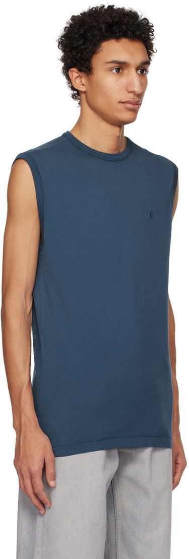 Потник Études Études Embroidered Tank Top Синьо | E23MM165A01143, 1