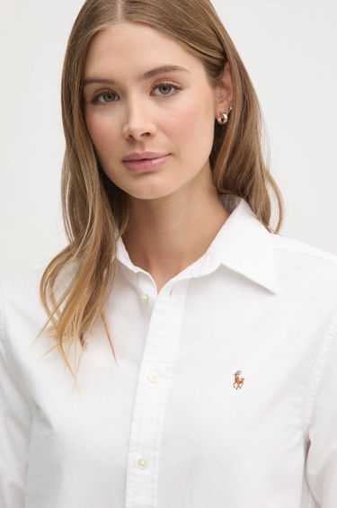 Риза Polo by Ralph Lauren Relaxed Fit Oxford Shirt by Polo Ralph Lauren Бяло | 211970736, 3