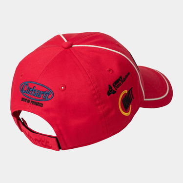 Шапка с козирка Carhartt WIP Haddon Cap Червено | A252049_1, 1