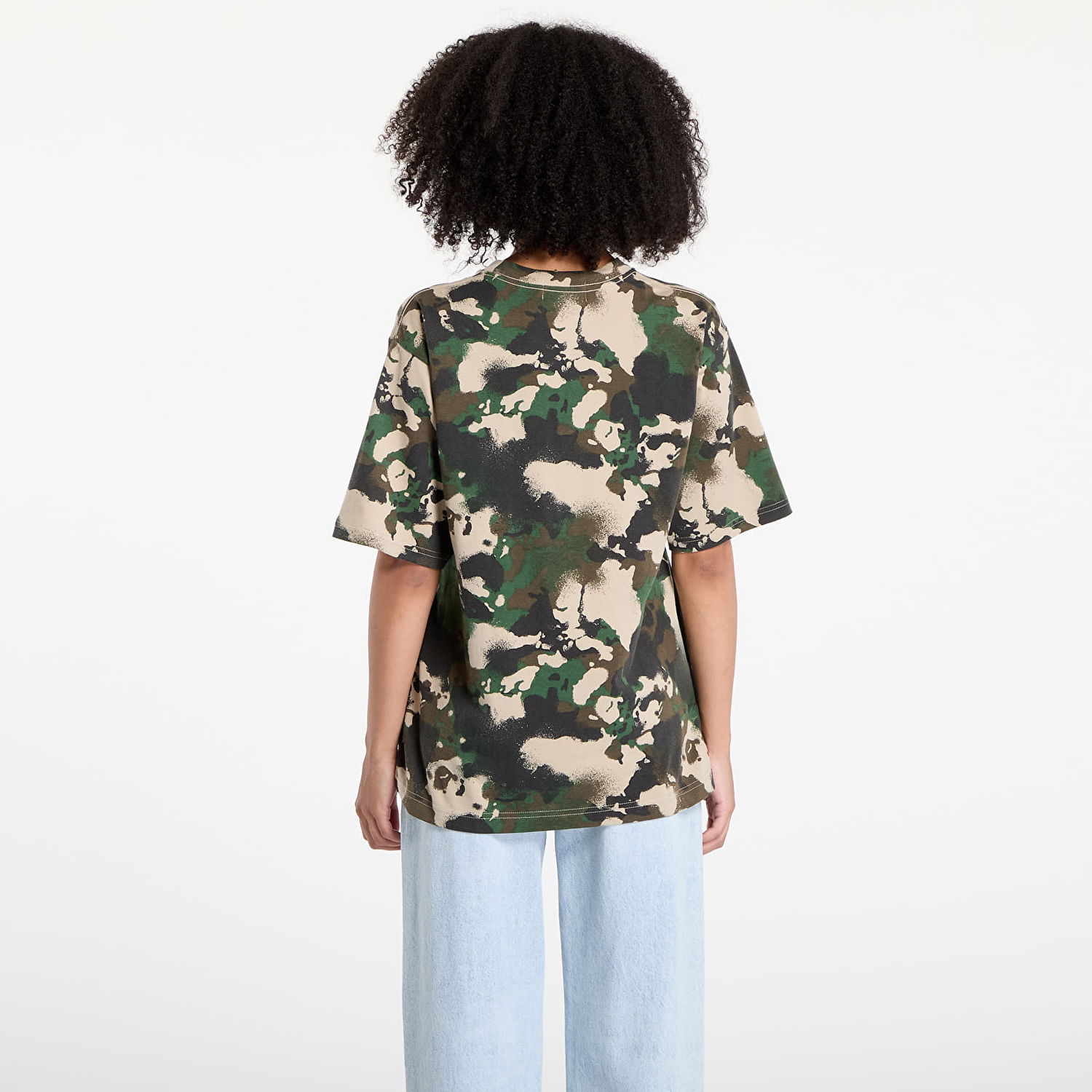 Тениска BAPE A BATHING APE Map Camo Ape Head One Point Tee UNISEX Green Зелено | 001CSL301001MGRN, 1