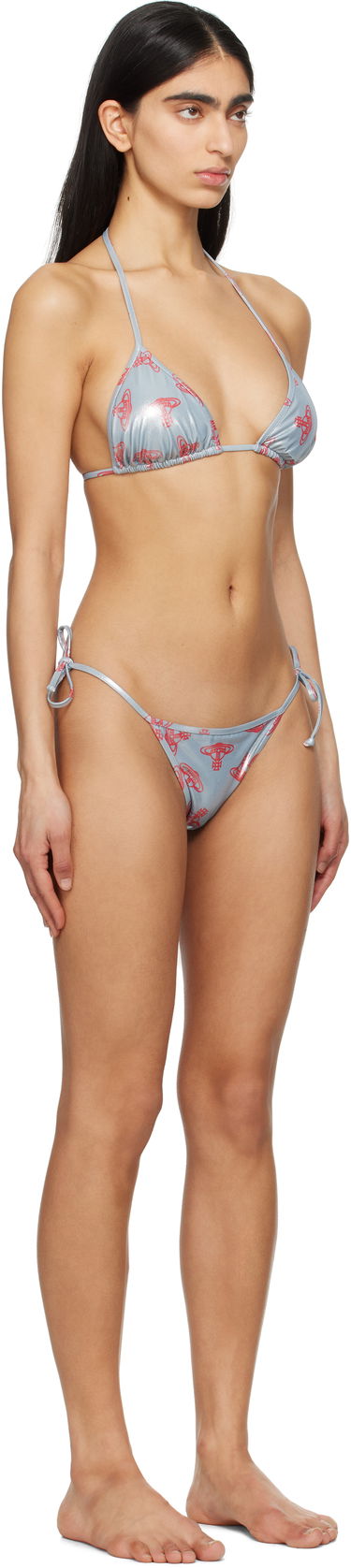 Бански Vivienne Westwood Vivienne Westwood Orb Triangle Bikini Сиво | 8101000F-J0098-, 1