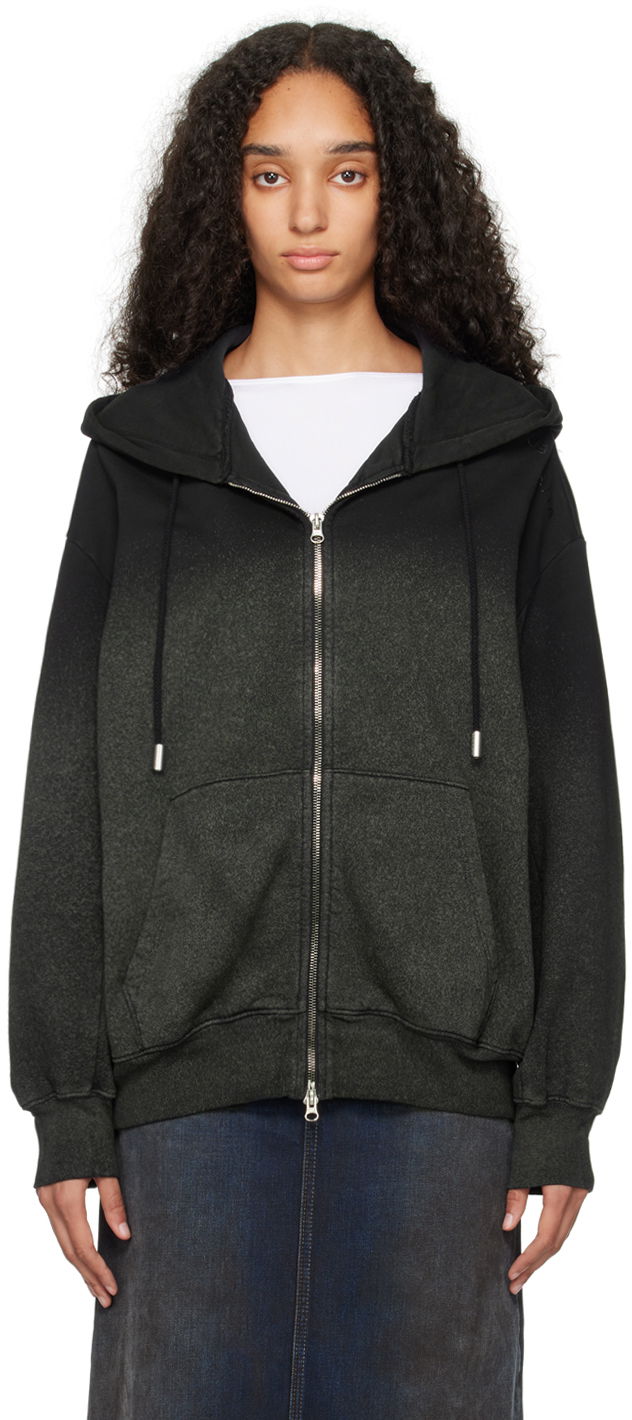 Суитчър Eckhaus Latta Hoodie Черно | 1103-EL-PF24-A -