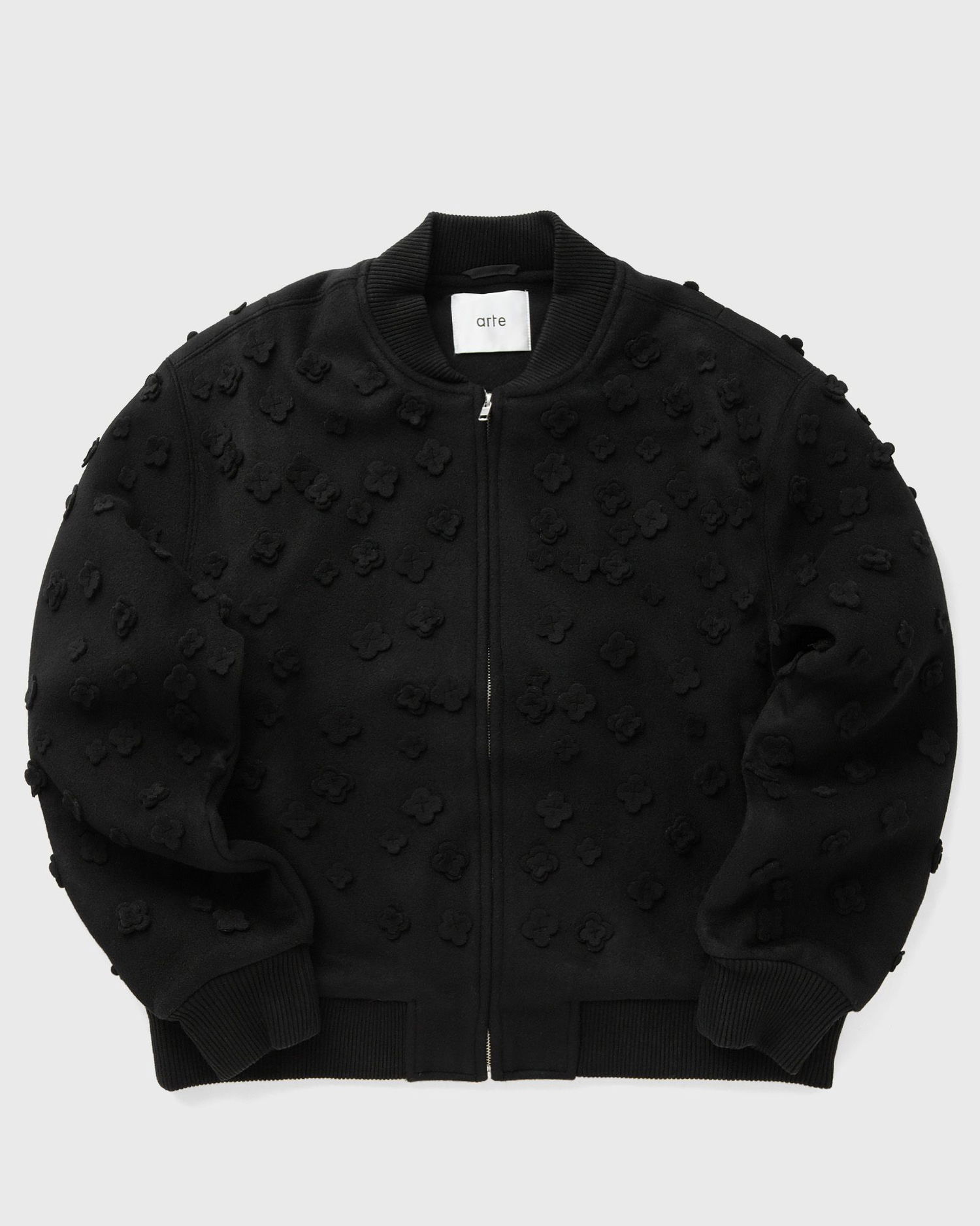 Яке бомбър Arte Antwerp Wool Bomber Jacket With Flower Embroidery Черно | AW24-081J-BLACK, 0