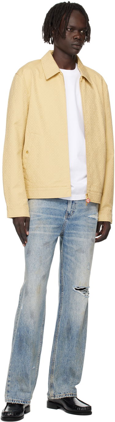 Яке Casablanca Casablanca Monogram Jacquard Jacket Жълто | MPF25-JK-378-01, 3