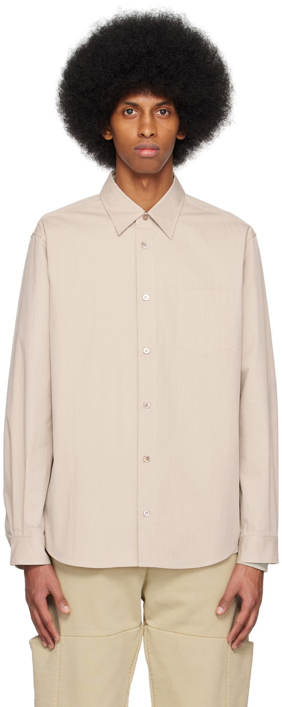 Риза John Elliott Casual Long Sleeve Shirt Бежово | E061F721074A, 0
