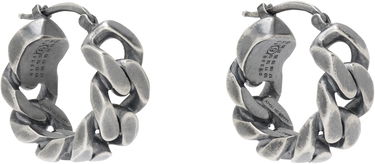 Обеци Maison Margiela MM6 Maison Margiela Silver Twisted Hoop Earrings Металик | SM6VG0100 SV0235, 2