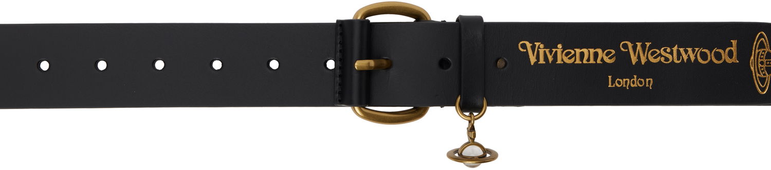 Колани Vivienne Westwood Vivienne Westwood Wide Alex Charm Belt Черно | 8201007JU-L009X-, 0