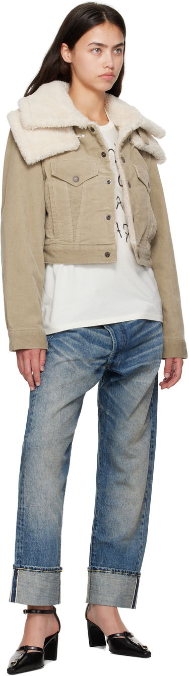 Яке R13 R13 Sherpa Trucker Jacket Бежово | R13WD181-D333A, 3