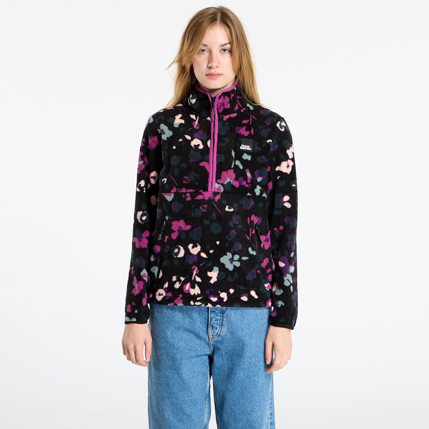 Суитчър Horsefeathers Viva Quarter-Zip Fleece Sweatshirt Colored Cheetah Многоцветен | TW049A, 0