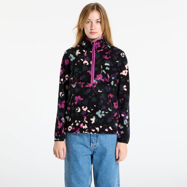 Viva Quarter-Zip Fleece Sweatshirt Colored Cheetah