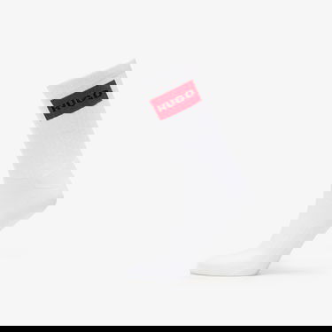 Чорапи BOSS Hugo Logo Quarter 2-Pack Socks Бяло | 50510640-100, 1