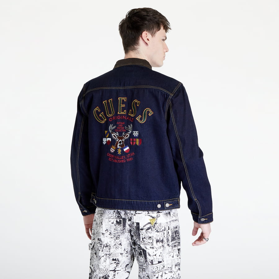 Яке GUESS Deer Denim Jacket Синьо | M2BG71D4DP2-GODR, 0