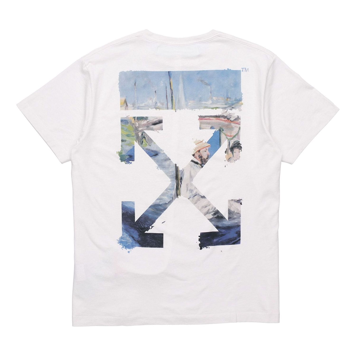 Тениска Off-White Arrows Oversized Short Sleeve T-Shirt Бяло | OMAA038R191850120288, 0