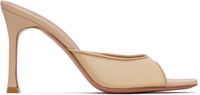 Amina Muaddi Alexa Mesh 95 Heeled Sandals