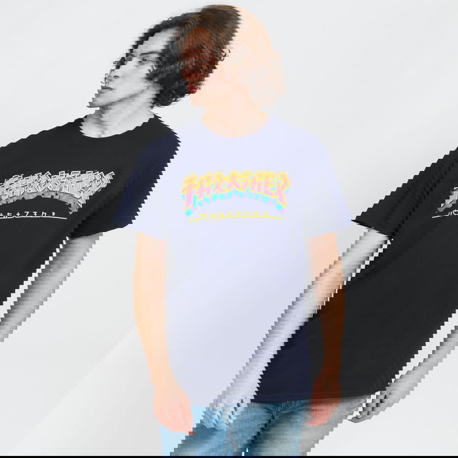 Тениска Thrasher Godzilla Burst Tee Тъмно синьо | 078414, 0