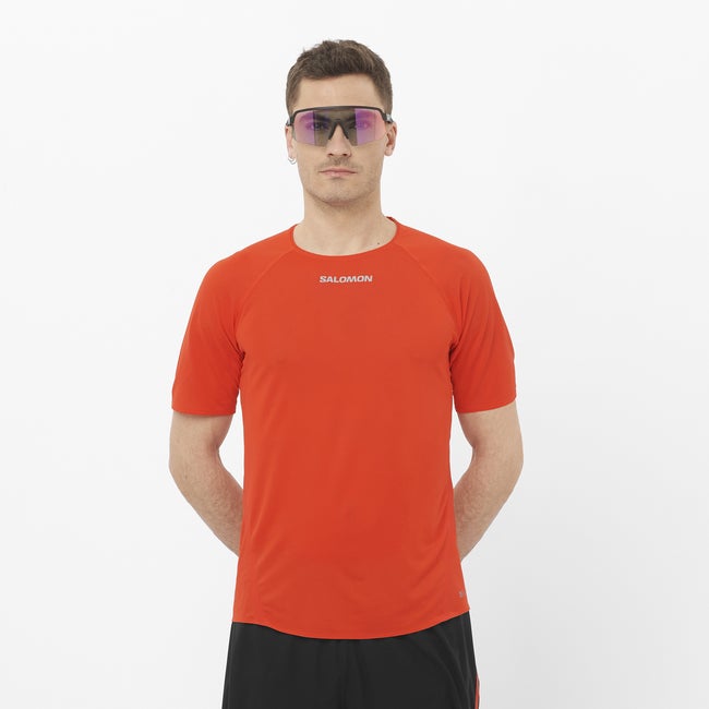 Тениска Salomon S/Lab Speed T-Shirt Червено | LC2693500, 0