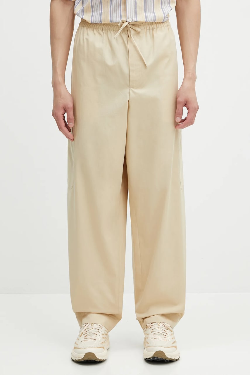 Панталони KENZO Kenzo Wide-Leg Drawstring Pants Бежово | FF55PA5019SC.11, 0