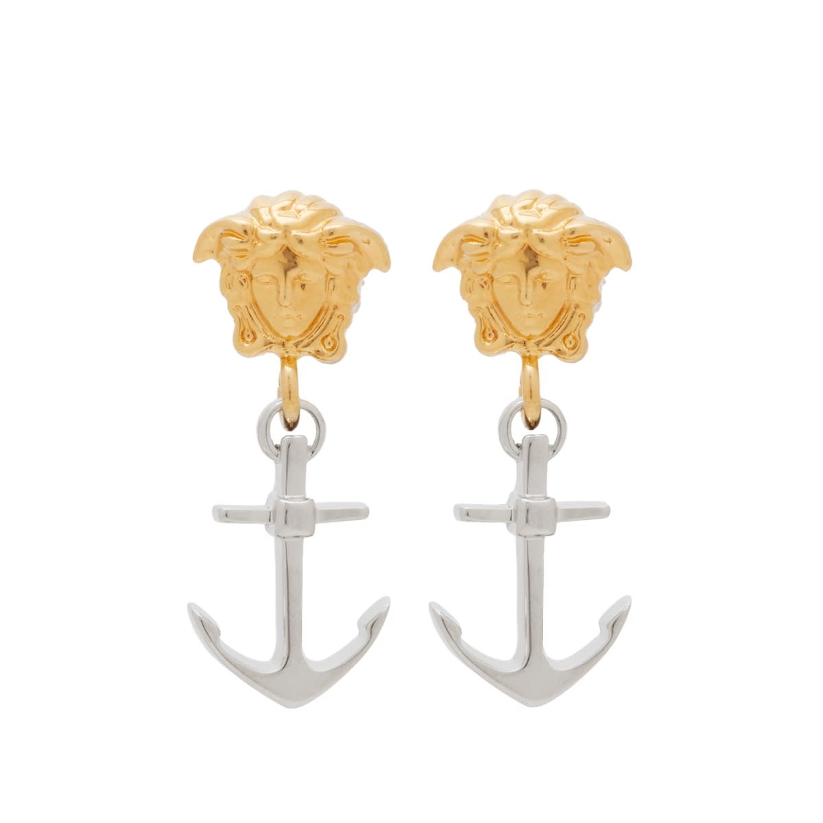 Обеци Versace Anchor Medusa Earrings Бежово | 1013815-1A00620-4J390, 0