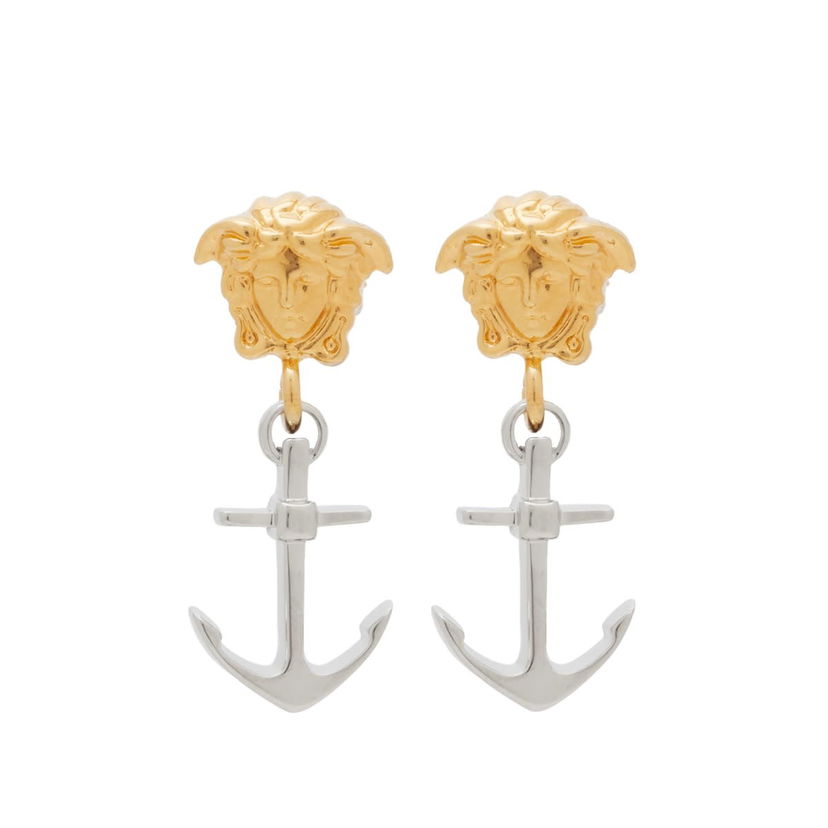 Обеци Versace Anchor Medusa Earrings Бежово | 1013815-1A00620-4J390