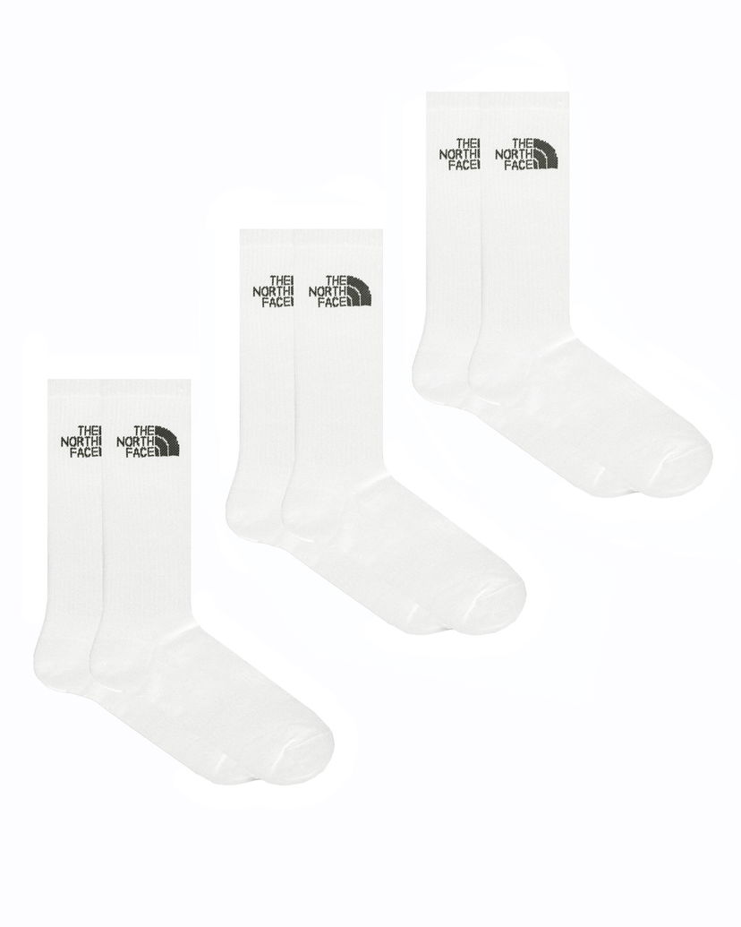 Чорапи The North Face Multi Sport Cush Crew Sock 3-Pack Бяло | NF0A882HFN41