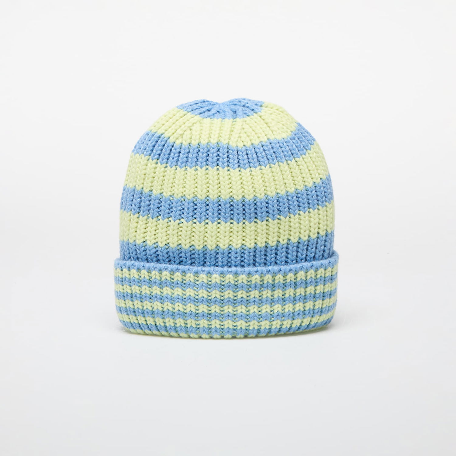 Шапка New Era Knit Medium Stripe Beanie Pastel Blue Universal Тюркоазено | 60565458, 1