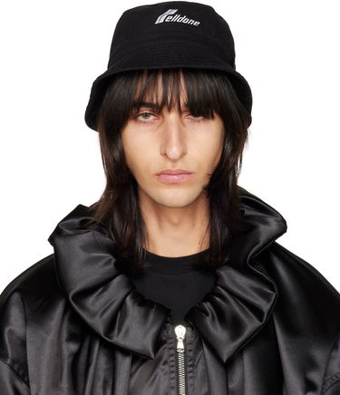 Шапка We11done Embroidered Bucket Hat Черно | WD-AH3-22-426-U-BK, 0