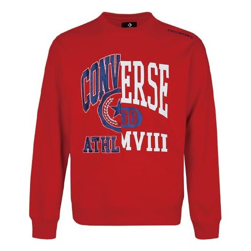 Пуловер Converse Converse Logo Sweatshirt Червено | 10018354-A02