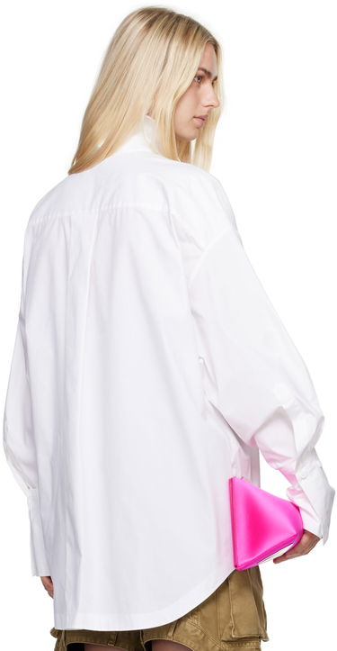 Риза The Attico The Attico Diana Asymmetric Shirt Бяло | 227WCH04 C052, 2