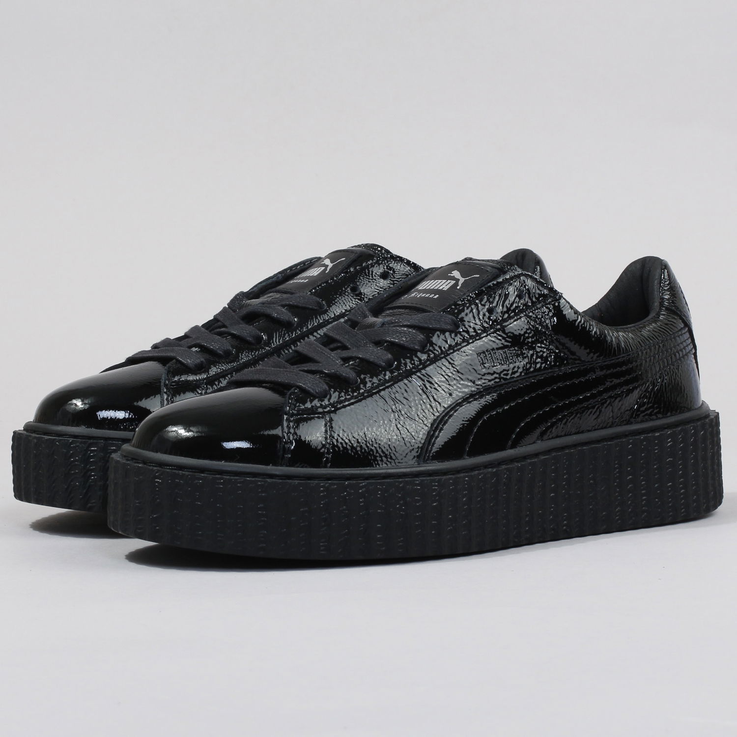 Кецове и обувки Puma Creeper Wrinkled Patent Черно | 364465 01, 1