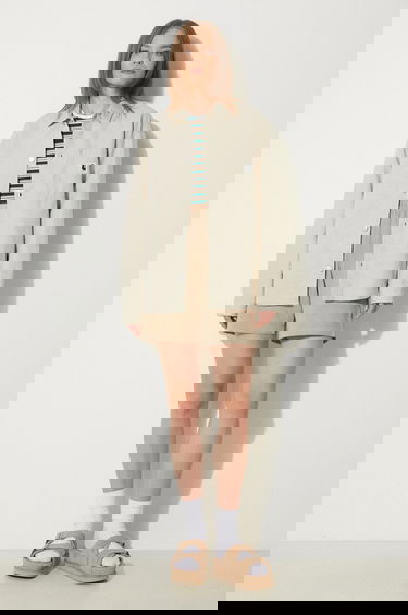 Риза Carhartt WIP Ethel Shirt Jac Relaxed Linen Blend Classic Collar Бежово | I033569.502, 1