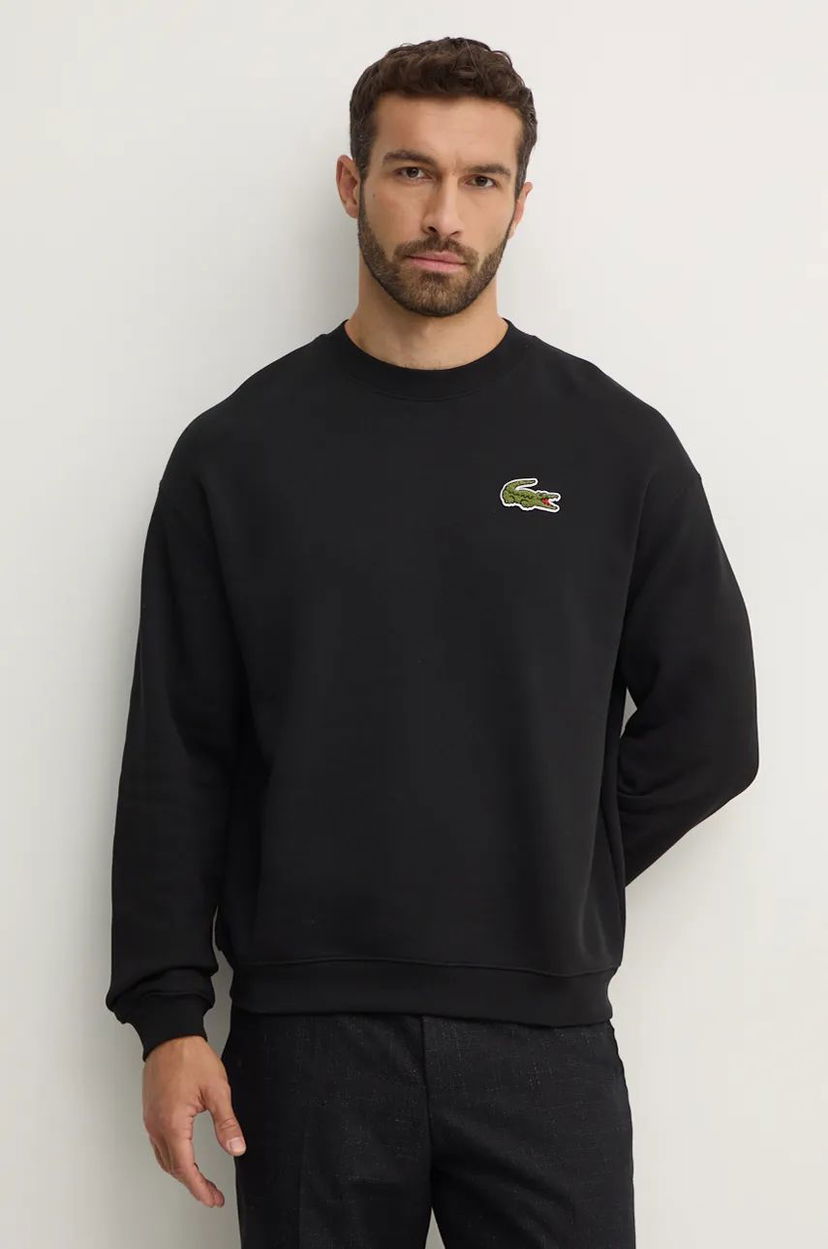 Суитчър Lacoste Black Minimalist Sweatshirt Черно | SH2741