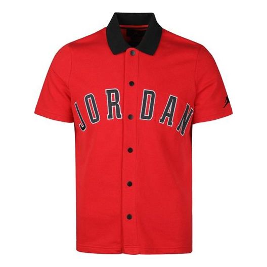 Поло тениска Jordan Jordan DNA Distorted Basketball Short Sleeve Shirt Червено | AJ1111-687